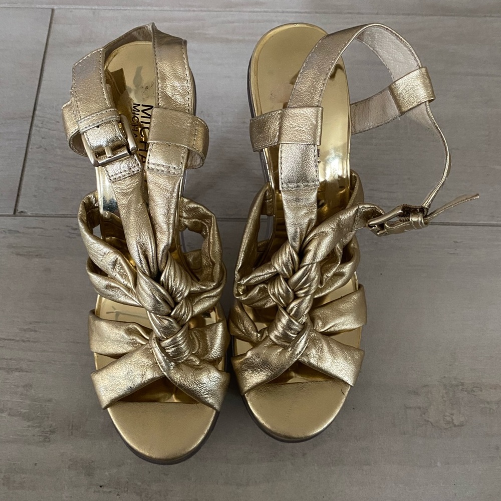 Michael kors gold shoes